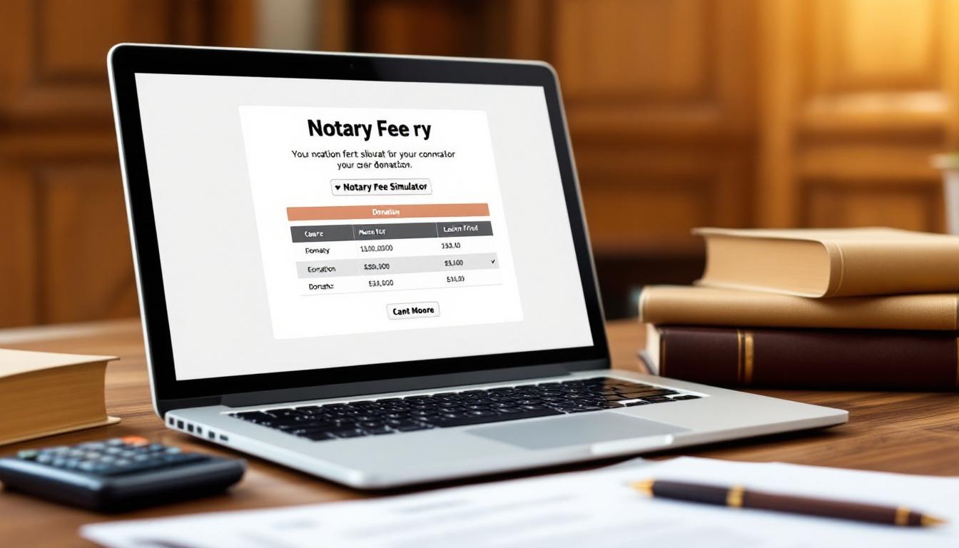 Simulateur frais de notaire donation : estimez vos coûts en 2026